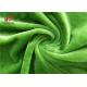 Green Color Micro Velvet Material , Velvet Upholstery Fabric 60 Inch Wide