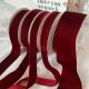 38mm Double Faced Velvet Ribbon 3.8cm Dark Red Velvet Ribbon