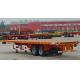 3 Axle Flatbed Tractor Trailer Container Semi Trailer With Container Lock