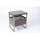 Custom Night Stand Bedside Table Solid Wood Stainless Steel