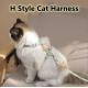 Cats Outdoor Walking Escape Proof H Style Cat Harness for Kittens Small Animals