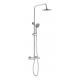 Bathroom 38 Degree water Thermostatic Shower Column Set Dual Handle