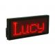 Message Rechargeable LED Name Badge Sign Red color B1236TR