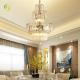Voltage 85V-265V Golden Crystal Chandelier LED Decorative Lamp For Hotel