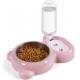 Detachable Pet Water Food Bowl Stainless Steel Automatic Water Dispenser For Small Dogs