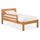 modern single bed pine wood