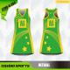 Custom Sublimation 175gsm Netball A Line Dress With Side Panels