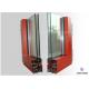 Extruded Aluminium Window Extrusion Profiles Customized Color Two Layers Glass