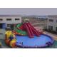 Funny Kids Inflatable Water Park , Inflatable Floating Water Park Playground