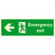 Rectangle Photoluminescent Safety Exit Sign Durable And Glow In The Dark
