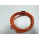 FC / UPC  LC / UPC Multimode Duplex Fiber Optic Cable 3.0mm For QSFP Devices