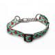 Polyester Personalized Pet Collars Adjustable Buckle Chain Pet Dog Collar
