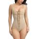 Adults' One Piece Fitness Shapewear Bodysuit with Butt Lifter and Hip Padding by HEXIN