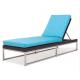 Outdoor SS adjustable chaise lounger chair-16068