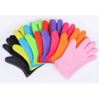 Silicone Rubber Heat Proof Gloves For Cooking With Custom Embossed Logo