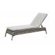 330mm Height 640mm Breadth Outdoor Patio Chaise Lounges , Wicker Chaise Lounge Chair