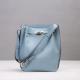 high quality women pale blue leather bucket bag designer bags calfskin  luxury handbags famous brand handbags