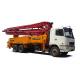 Heavy Duty Cement Mixer 39m Boom Concrete Pump Truck 9.84L Displacement