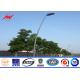 Dual Outdoor 15m Steel Street Light Poles , High Mast Park Light Pole