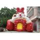 Commericlal Giant Inflatable High Dry Slide Circus Clown Eco - Friendly