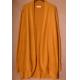 Solid Color Ladies Long Line Cardigans Camel Long Knitted Cardigan Womens