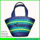 LUD2012 summer straw bag striped wheat straw beach bags for kids