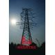220KV heavy angle double circuit transmission line steel tower