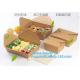 New Brown Kraft Takeaway Lunch Box Paper Folding Lunch Box Disposable Food Container Biodegradable Packaging Paper Box