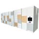 Light Wood Compact Parcel Storage Locker CRS 100-240V For Sports With Shoe Drawer