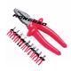 6 7 8 1000V Voltage Insulated Dipped Plastic Grip Handle Combination Pliers CR-V 1000V AC Electrical Cut Linesman Plier