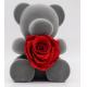 Home Decoration Preserved Rose Gift Box With Bear For Birthday / Parties