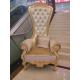 Xinyu ISO14001 Antique Hotel Furniture Luxury King Gold Throne Chairs