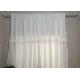 Pure White Ruffle Bathroom Shower Curtains Thickening 100% Polyester Waterproof