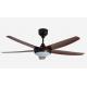 Gold 56 Inch Modern DC Motor Ceiling Fan with light For Office