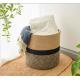 Wholesale Handmade Design Decorative Small Woven Grey Cotton Rope Baskets For Laundry Plants Storage Baskets