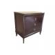 3 Drawer Walnut Finish Hotel Bedside Tables King Size Wooden Night Stand