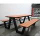 Outdoor Hotel Restaurant Dining Table Chair Modern Park Picnic Wooden table with bench Patio Dining Table and Bench