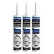 Black Structural Waterproof Silicone Caulk Sealant Adhesives For Bathroom