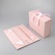157g Paperboard Foldable Gift Boxes With Ribbon Handle