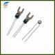 Ceramic PTC Thermistor Temperature Sensor With Metal Sheet Mounting Hole 100～300R/300～500R For Temperature Protection
