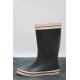 Grey Customized Rubber Rain Sailing Boots With Razor - Cut Outsole