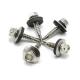 Stainless Steel 410 Hex Head Building Roofing Tek Screws Self Drilling Screws With Bonded EPDM Rubber Washer