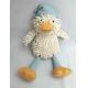 Stuffed Animal Chenille Duck And PP Cotton Filling Cute Hedgehog Toy OEM ODM