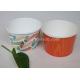 Multi Size Ice Cream Paper Cups With Lids , Disposable Ice Cream Bowls
