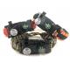 Thin Wrist Flint Starters , Adjustable SOS LED Camping Survival Bracelet