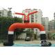 Outdoor big Christmas Santa Claus advertising inflatable arch for activities