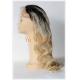 Virgin brazilian full lace wig Glueless two tone color #1b/613 ombre Blonde front lace wig human hair ombre wigs for bla