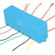 Three in One Type 3 Phase Current Transformer Blue Square Case for Electrical Meter