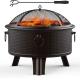 Backyard Garden Stove Charcoal Barbeque Pits With Spark Screen Cover