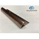 6063 T5 Aluminium Extrusion Profile Metal Transition Strips For Flooring With Polishing Bronze